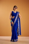 Ynf7911 Poly Shimmer Zari Weaving Work Saree Exporters In India